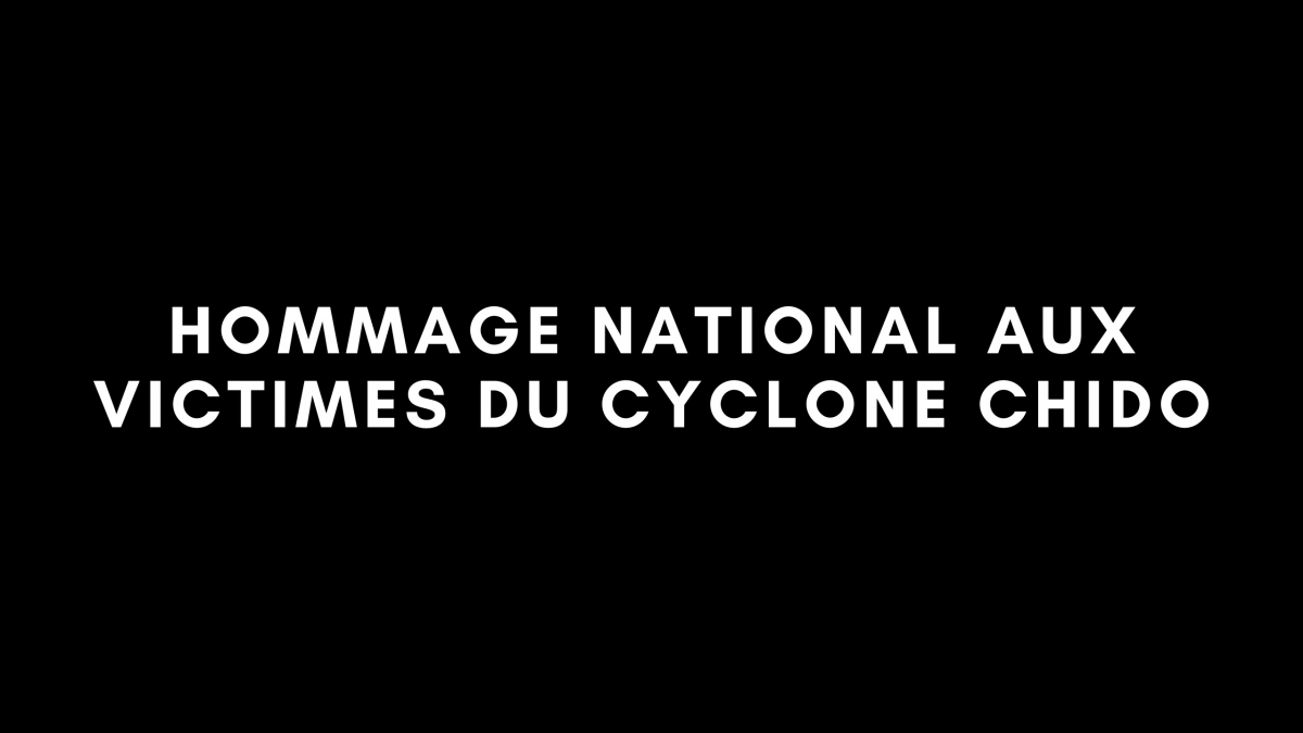 Hommage national aux victimes du cyclone Chido