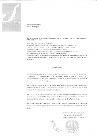 ARR20251107-127 Arrêté de travaux - branchement électrique - SARL Paroty - 134 rue du général Leclerc (2)