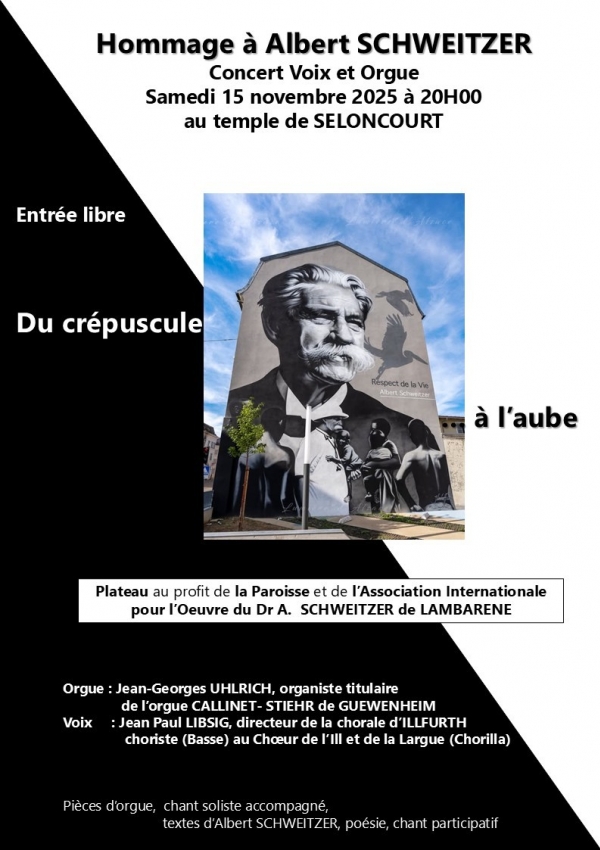 Concert est un hommage à Albert SCHWEITZER